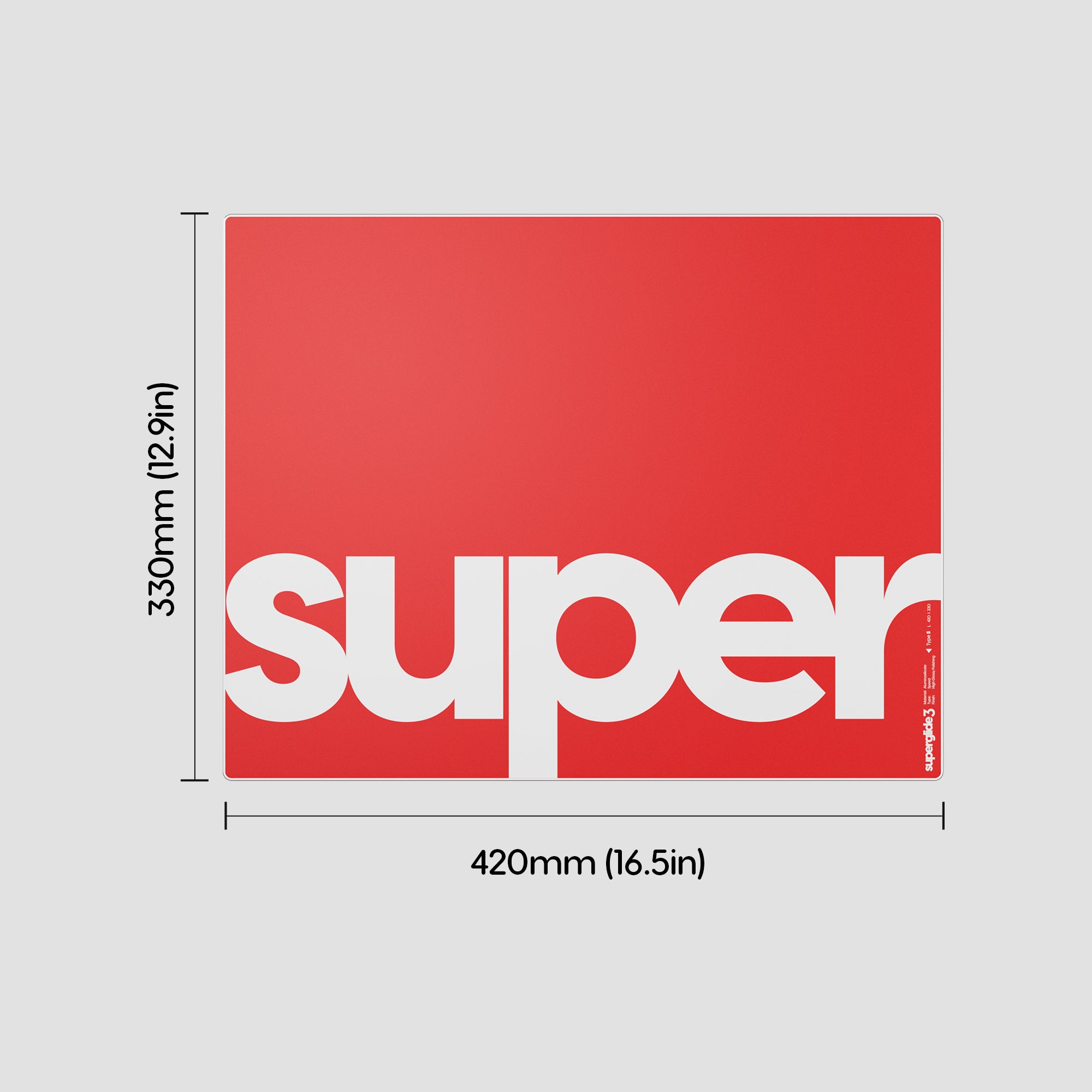 Superglide 3 Glass Mousepad - Type S