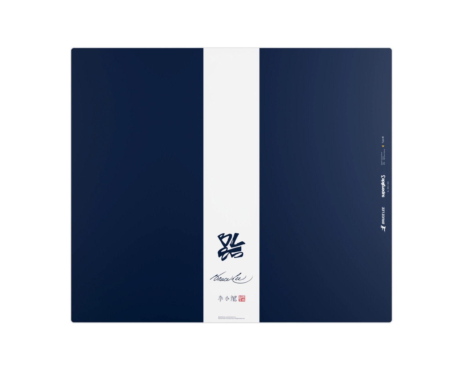[Bruce Lee 85th Edition] Superglide 3 Glass Mousepad XL - NAVY